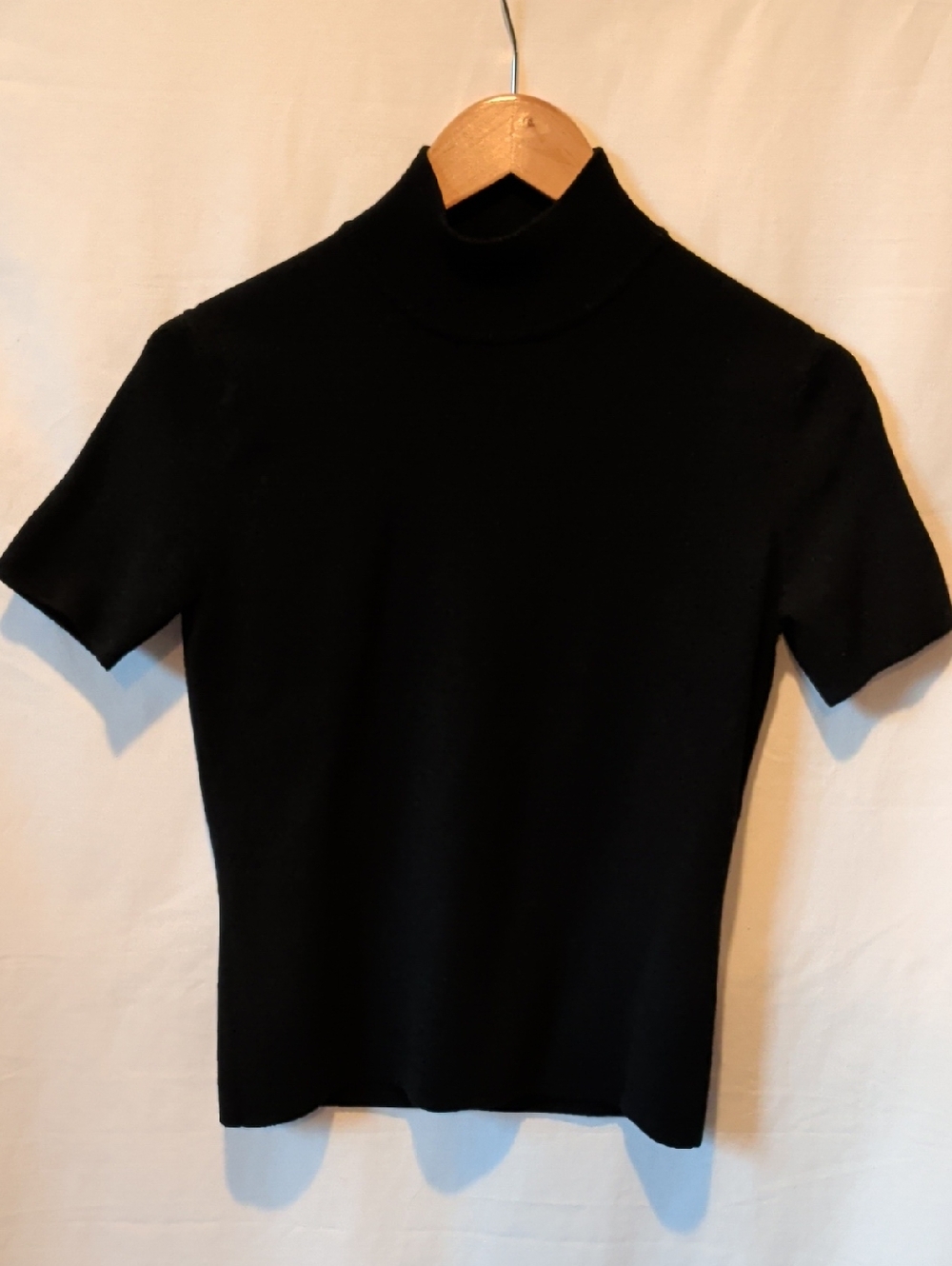 Geoffrey Beene Sport Black Short-Sleeve Mock Neck Top